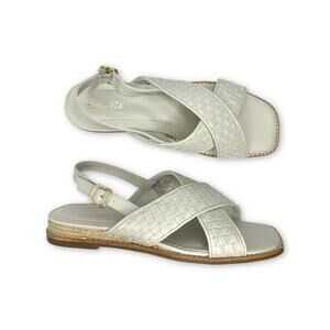 Splendid Women's New Bennet Sandal Size 11 White Sand Flat Sling Back Sandals
